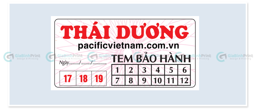 In tem bảo hành tại hà nội . In tem bảo hành giá rẻ . In tem bảo hành nhanh nhất 