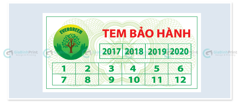 In tem bảo hành tại hà nội . In tem bảo hành giá rẻ . In tem bảo hành nhanh nhất 